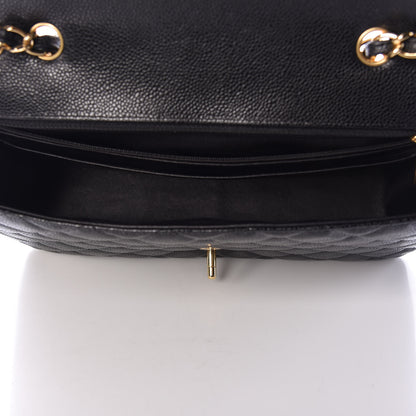 Chanel Caviar Quilted Jumbo Single Flap Black 7 of 11