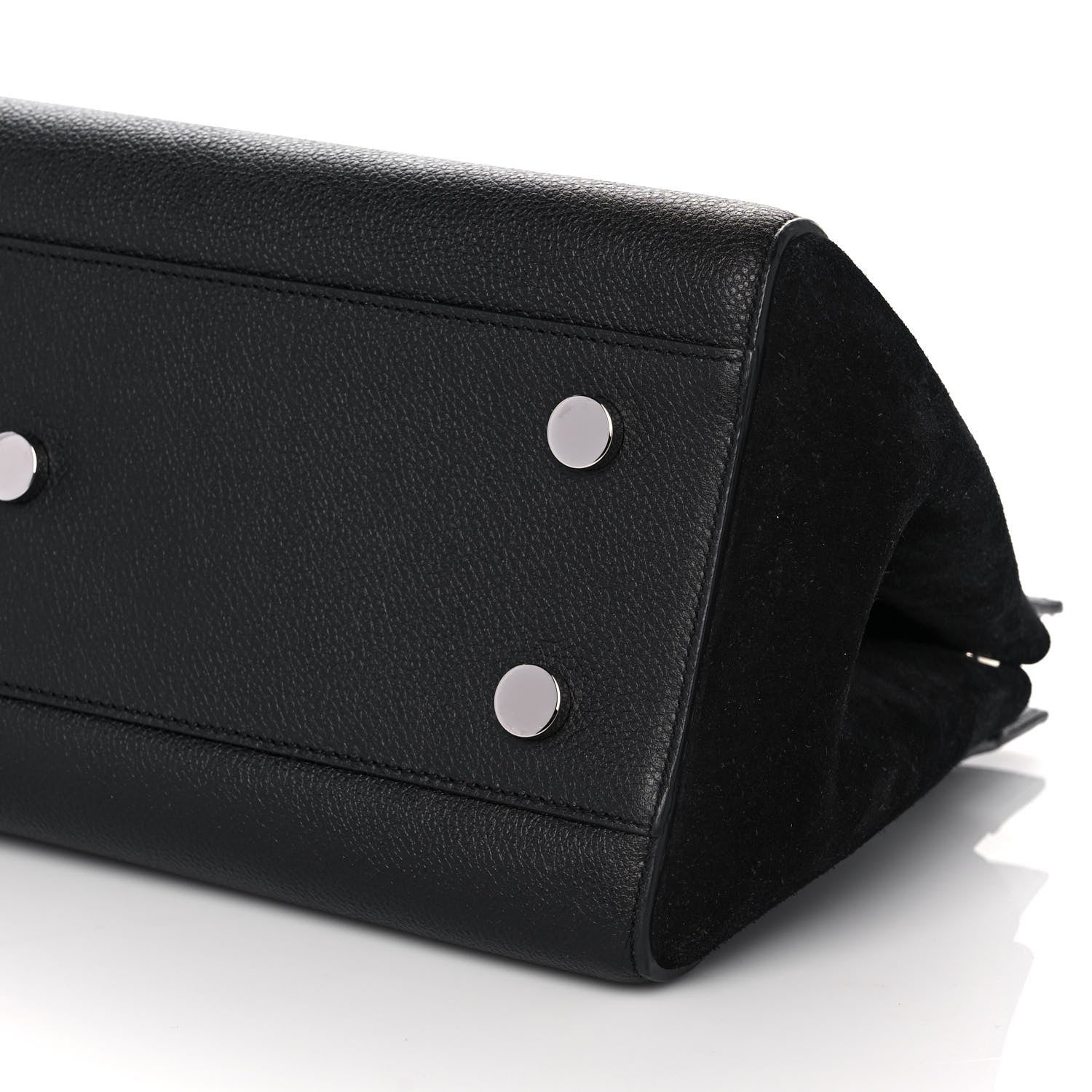 Saint Laurent Grained Calfskin Small Cabas Rive Gauche Black 9 of 12