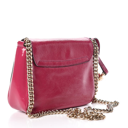Gucci Vernice Naplack Small Soho Flap Crossbody Bright Bougainvillea 3 of 9
