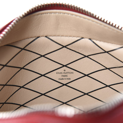 Louis Vuitton Calfskin Petite Malle Soft MM Rouge 9 of 13