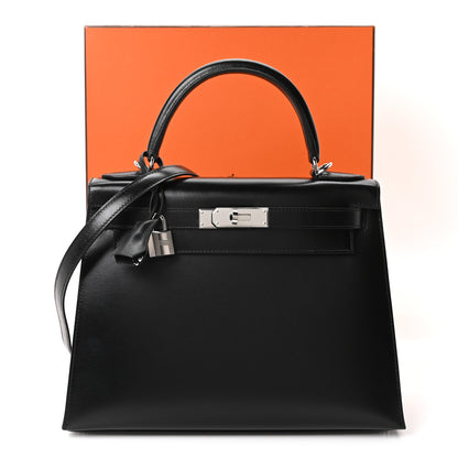 Hermes Box Kelly Sellier 28 Black 11 of 11
