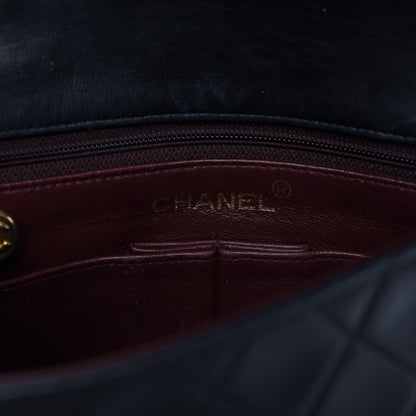 Chanel Lambskin Quilted Small Single Flap Black 8 of 9