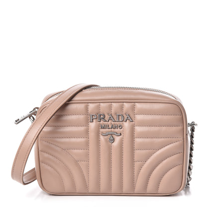 Prada Soft Calfskin Diagramme Crossbody Bag Cipria 1 of 10