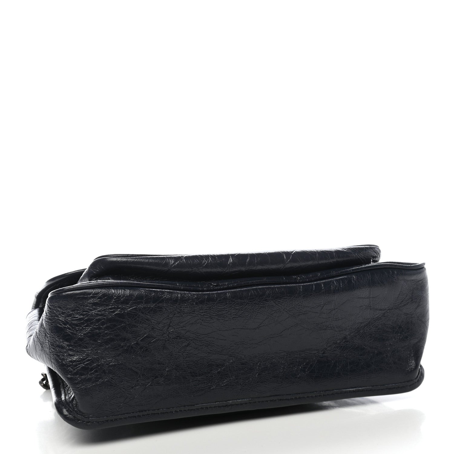 Saint Laurent Crinkled Calfskin Matelasse Monogram Medium Niki Chain Satchel Deep Marine 4 of 10