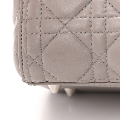 Christian Dior Lambskin Cannage Medium Lady Dior Grey 12 of 18