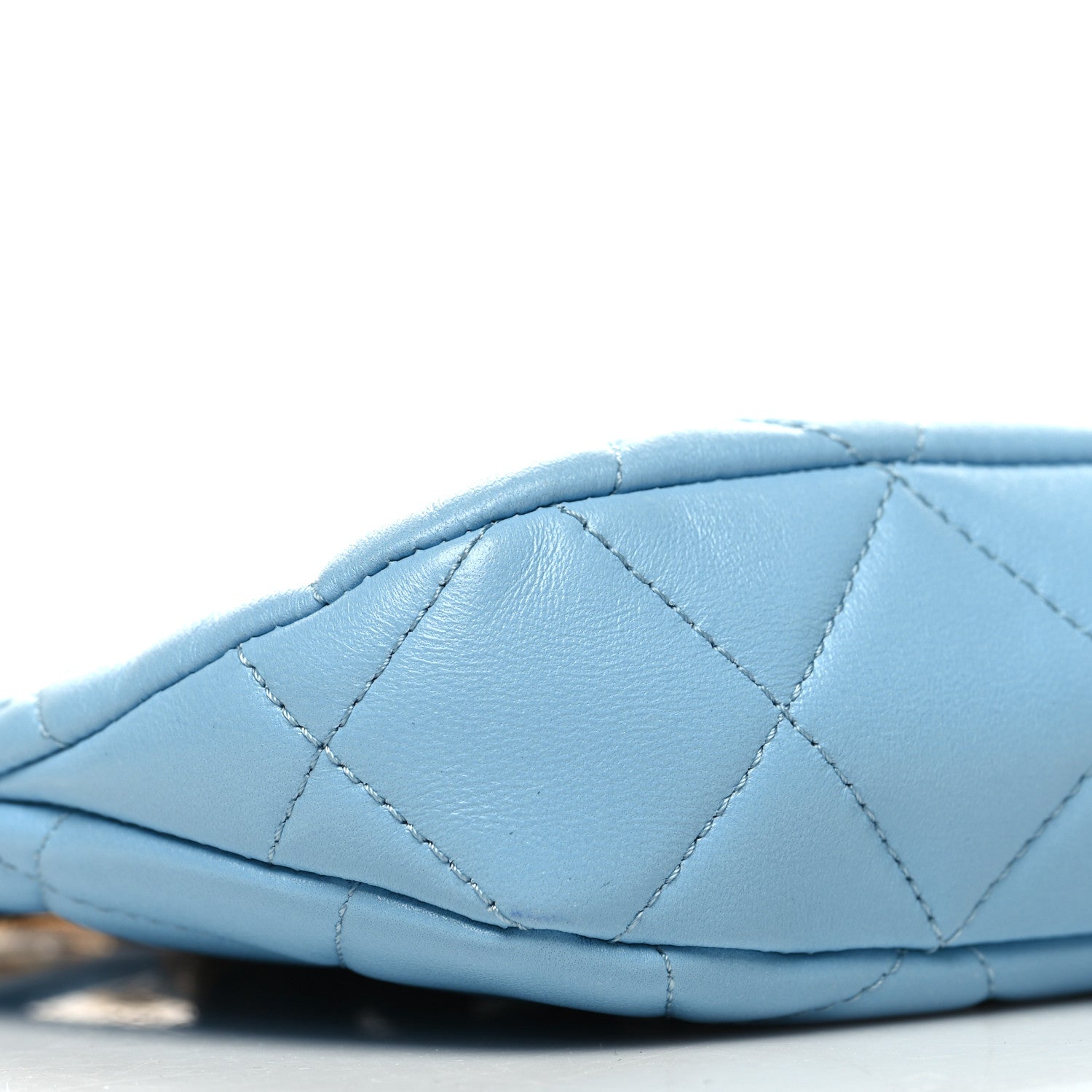 Chanel Lambskin Quilted CC Chain Hobo Blue 9 of 12