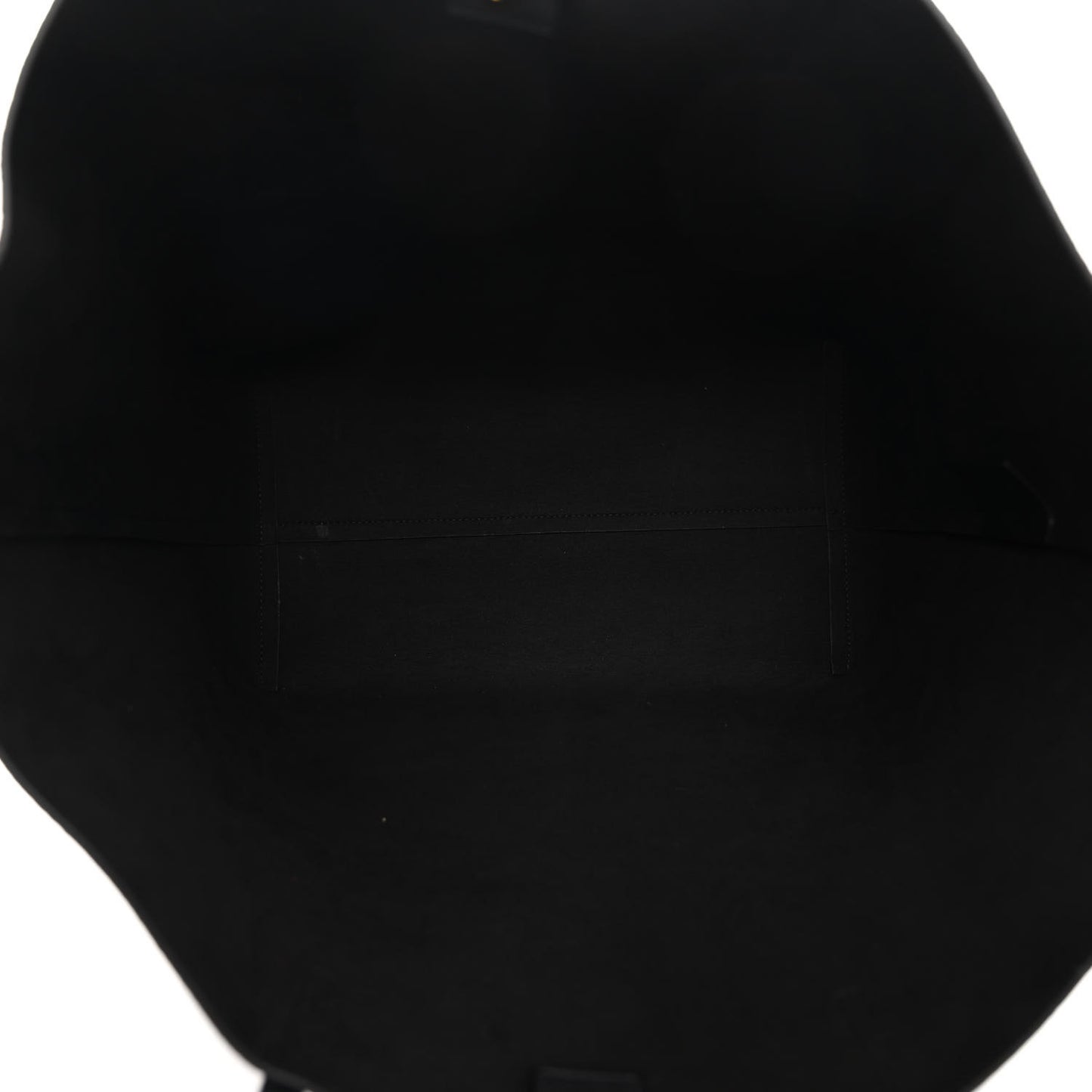Grained Calfskin Skull Open Shopper Tote Black