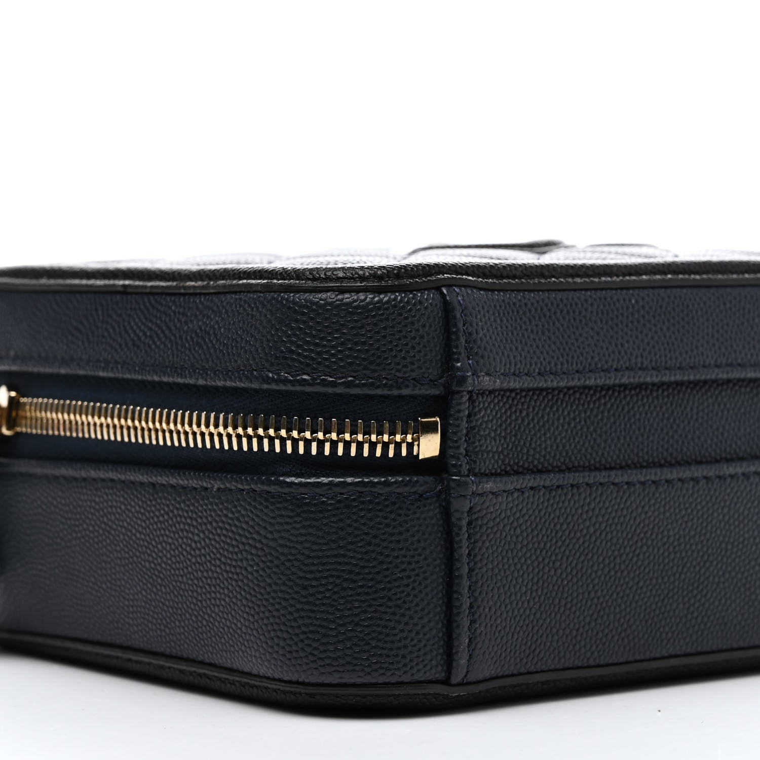 Chanel Caviar Quilted Small CC Filigree Vanity Case Navy Black 9 of 12