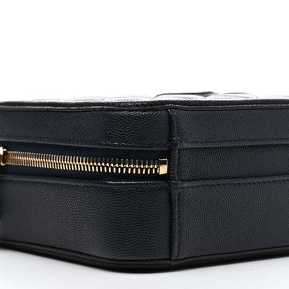 Chanel Caviar Quilted Small CC Filigree Vanity Case Navy Black 9 of 12