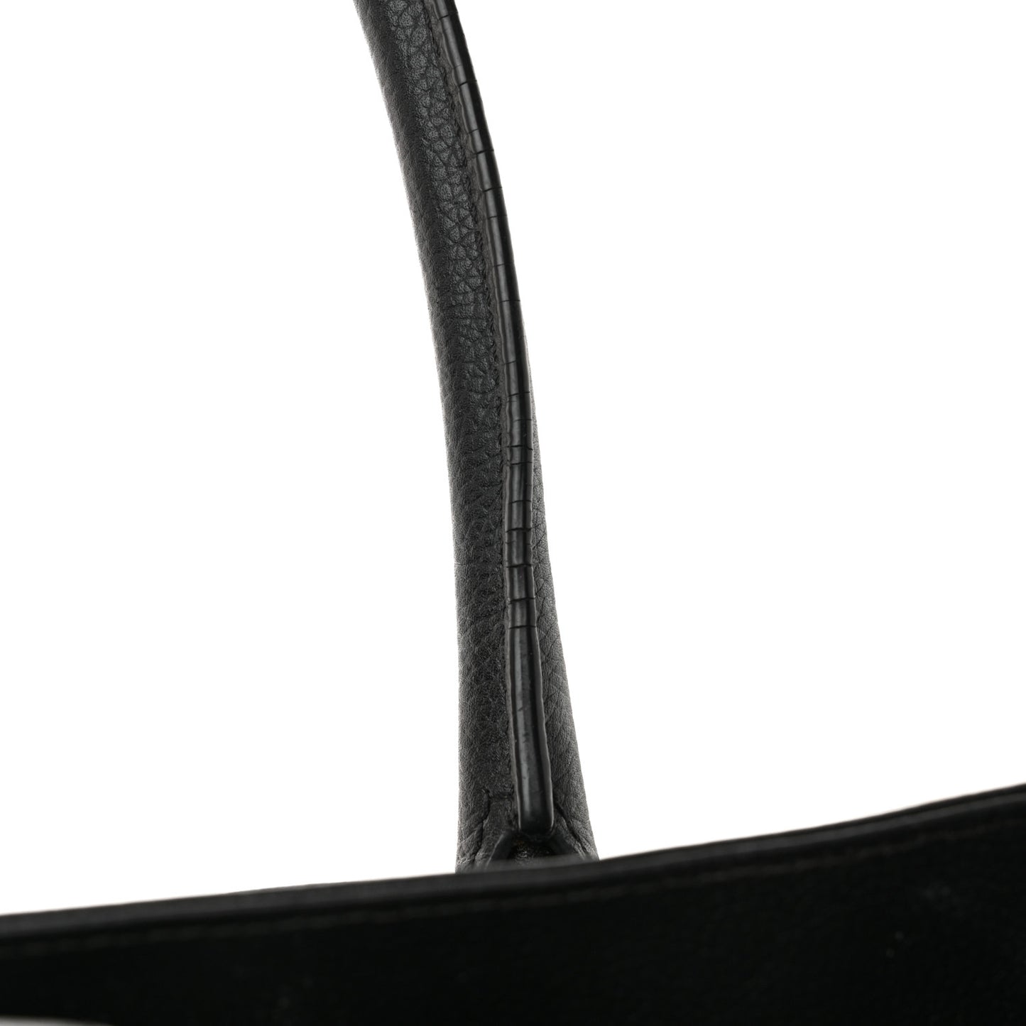 Calfskin Cerf Executive Shopper Tote Black