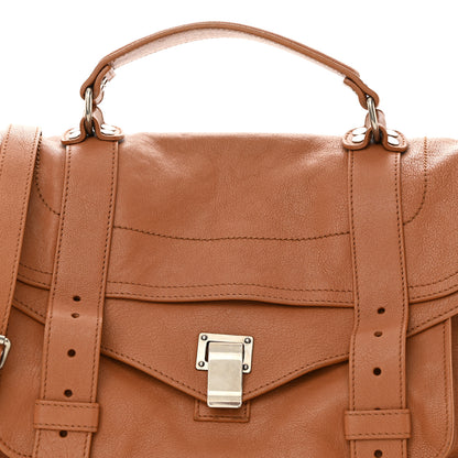 Proenza Schouler Lambskin Medium PS1 Satchel Saddle 8 of 10