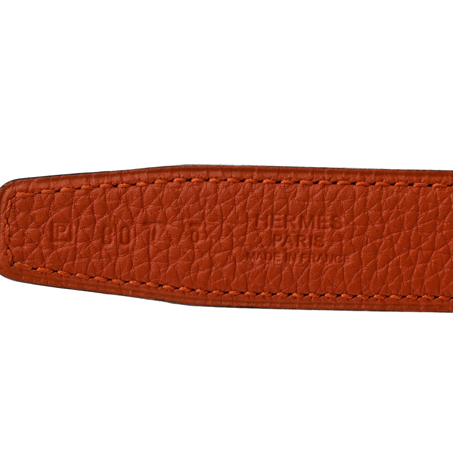 Hermes Box Togo 24mm Mini Constance H Belt 80 Black Orange 4 of 6