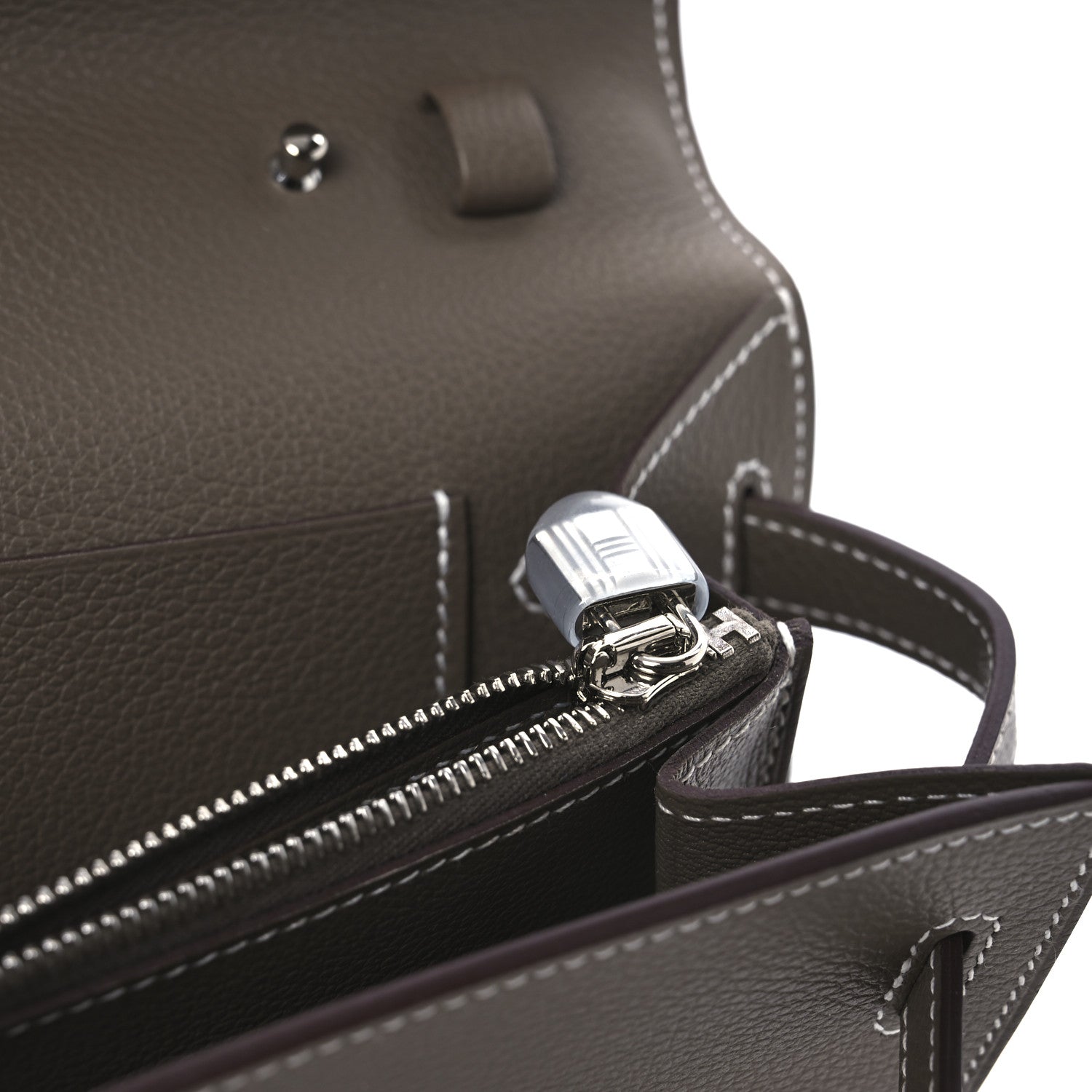 Hermes Evercolor Kelly Wallet To Go Etoupe 11 of 12