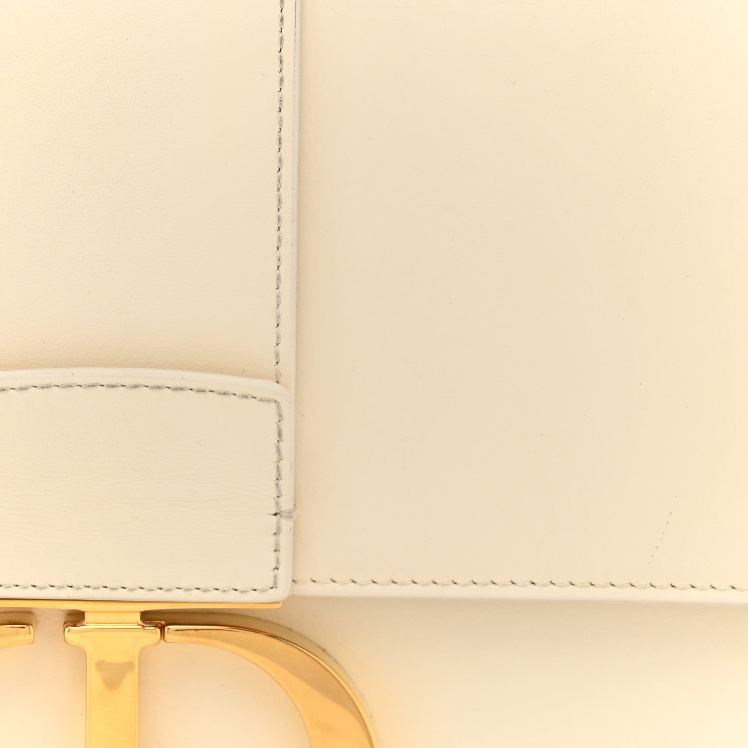 Christian Dior Box Calfskin 30 Montaigne Flap Bag Ivory 7 of 15
