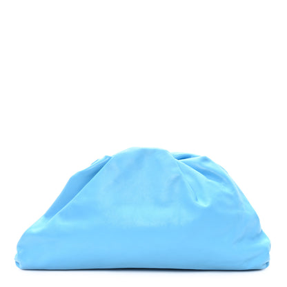 Bottega Veneta Smooth Butter Calf The Pouch Oversized Clutch Swimming Pool 1 of 7