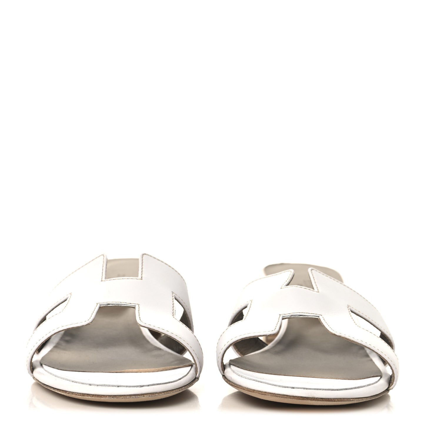 Calfskin Oasis Sandals 40.5 White
