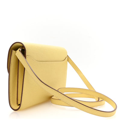 Hermes Epsom Constance Long Wallet To Go Wallet Jaune Poussin 3 of 11