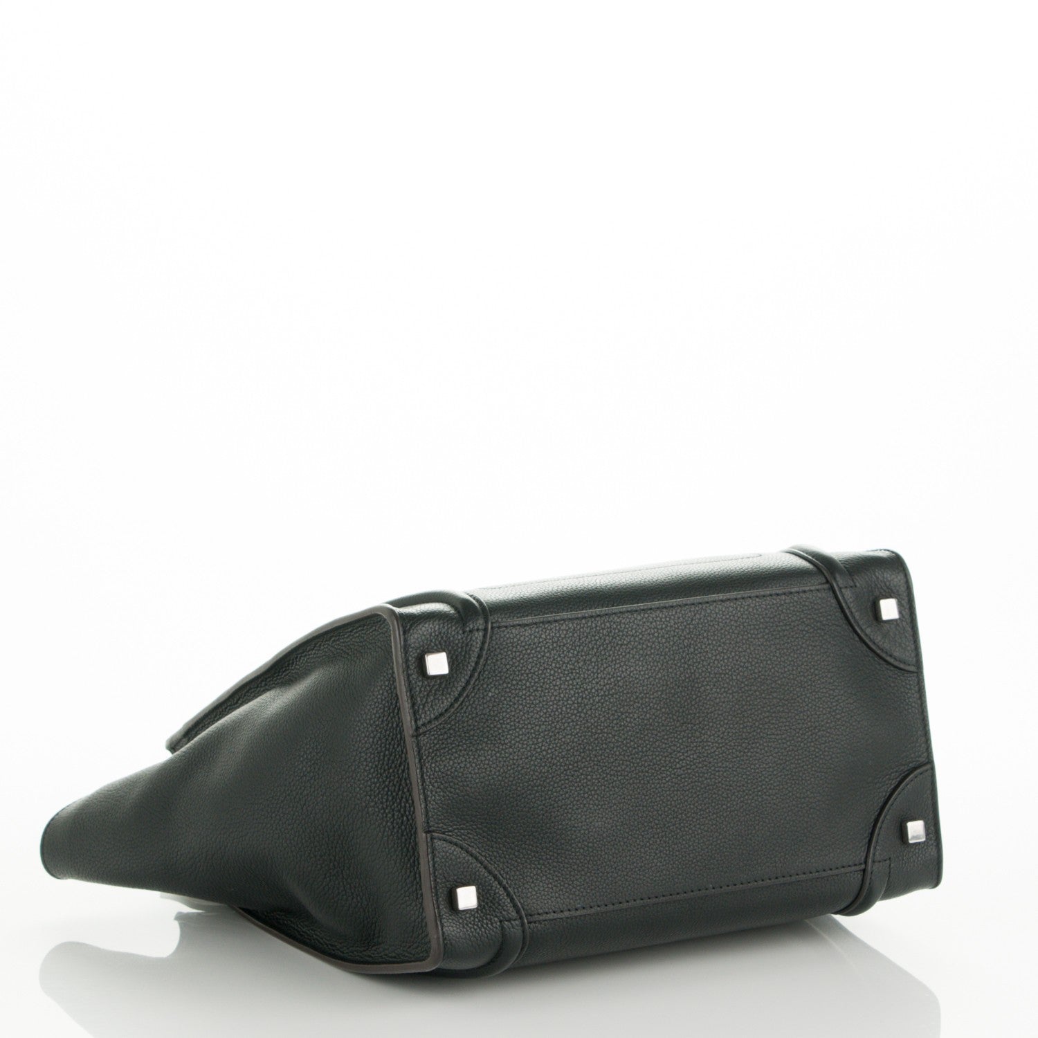 Celine Drummed Calfskin Mini Luggage Black 4 of 6