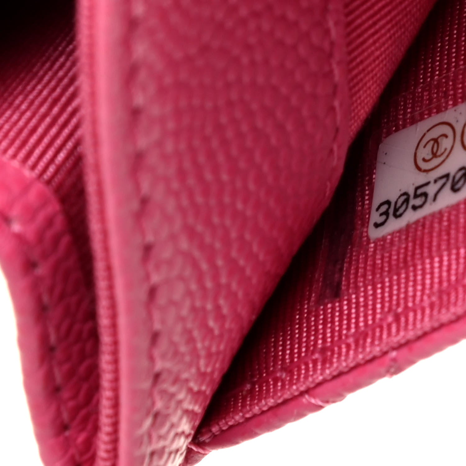 Chanel Caviar Quilted Flap Card Holder Wallet Pink 8 of 9