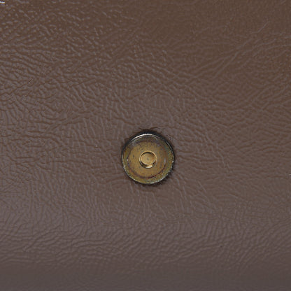 Saint Laurent Textured Patent Calfskin Large Belle De Jour Clutch Tobacco 8 of 8