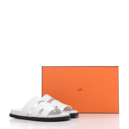 Hermes Calfskin Womens Ankara Sandals 40 White 10 of 10