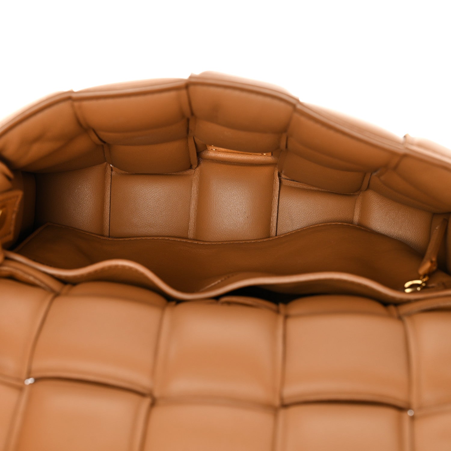 Bottega Veneta Nappa Maxi Intreccio Padded Cassette Crossbody Bag Caramel 4 of 9