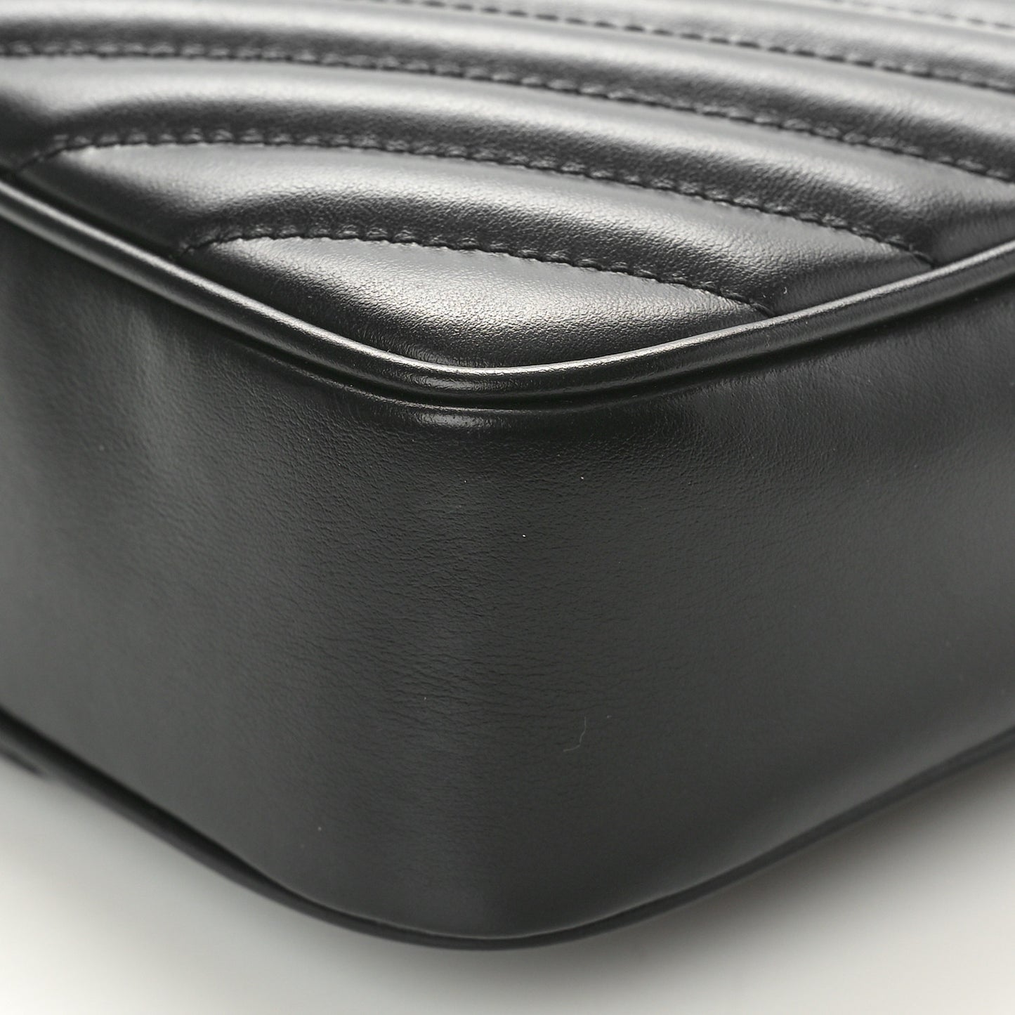 Calfskin Matelasse Monogram Lou Camera Bag Black
