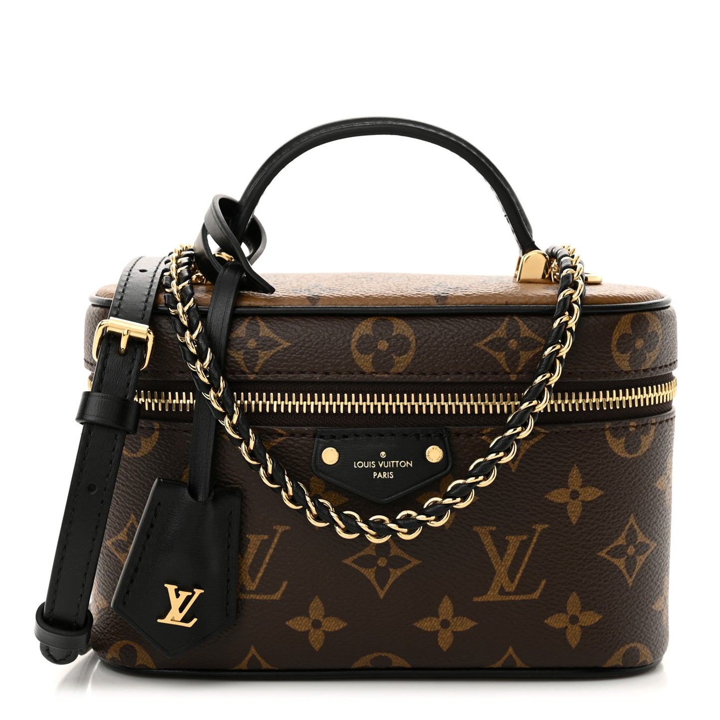 Reverse Monogram Vanity Chain Pouch
