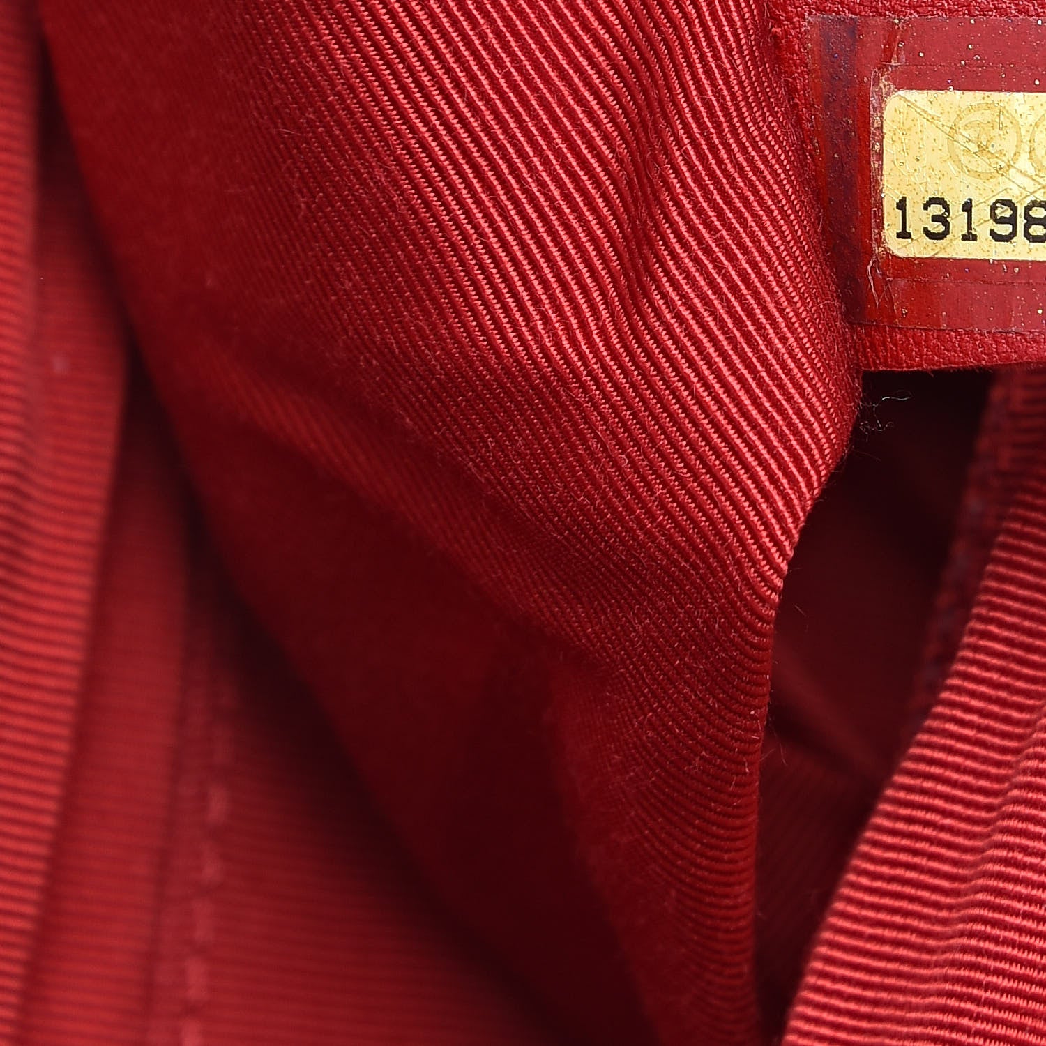 Chanel Striped Canvas Logo Tote Red 8 of 11