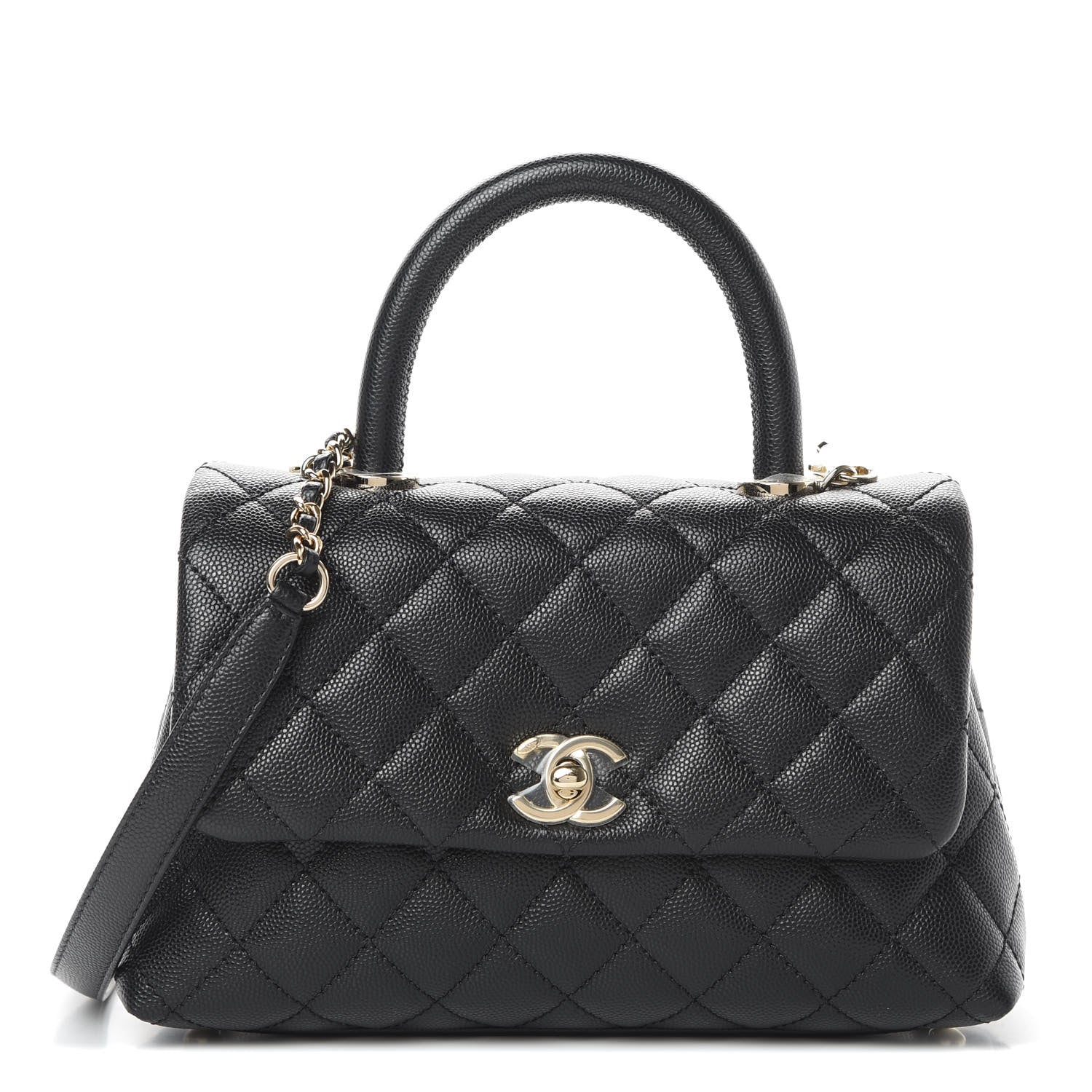Chanel Caviar Quilted Mini Coco Handle Flap Black 1 of 11