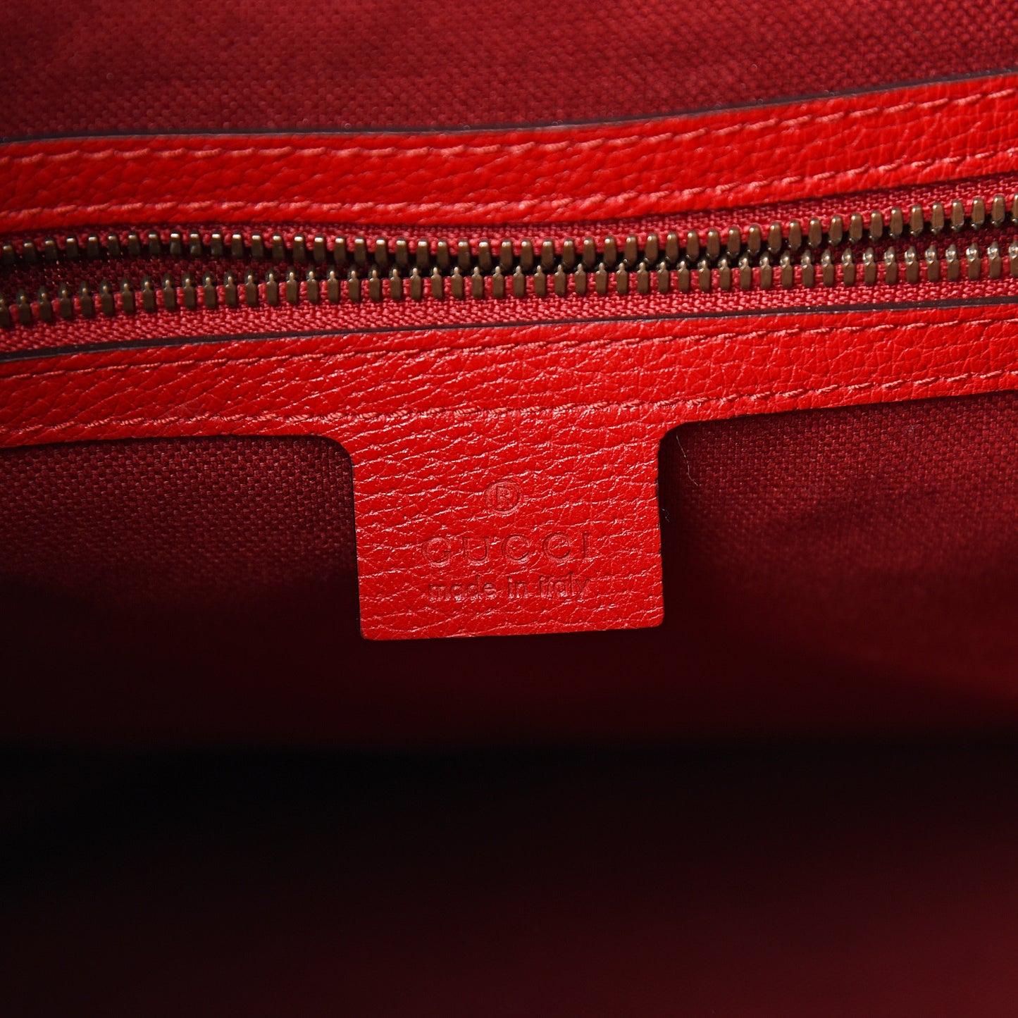 Canvas Logo Sylvie Stripe Drawstring Backpack Red