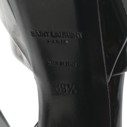 Saint Laurent Patent Sexy 95 Tanouk Platform Sandals 39.5 Black 7 of 10