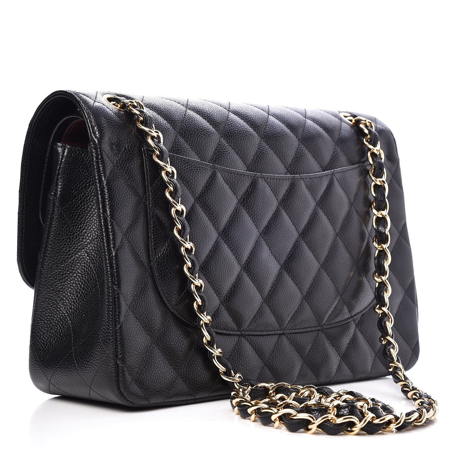 Chanel Caviar Quilted Jumbo Double Flap Black 3 of 8