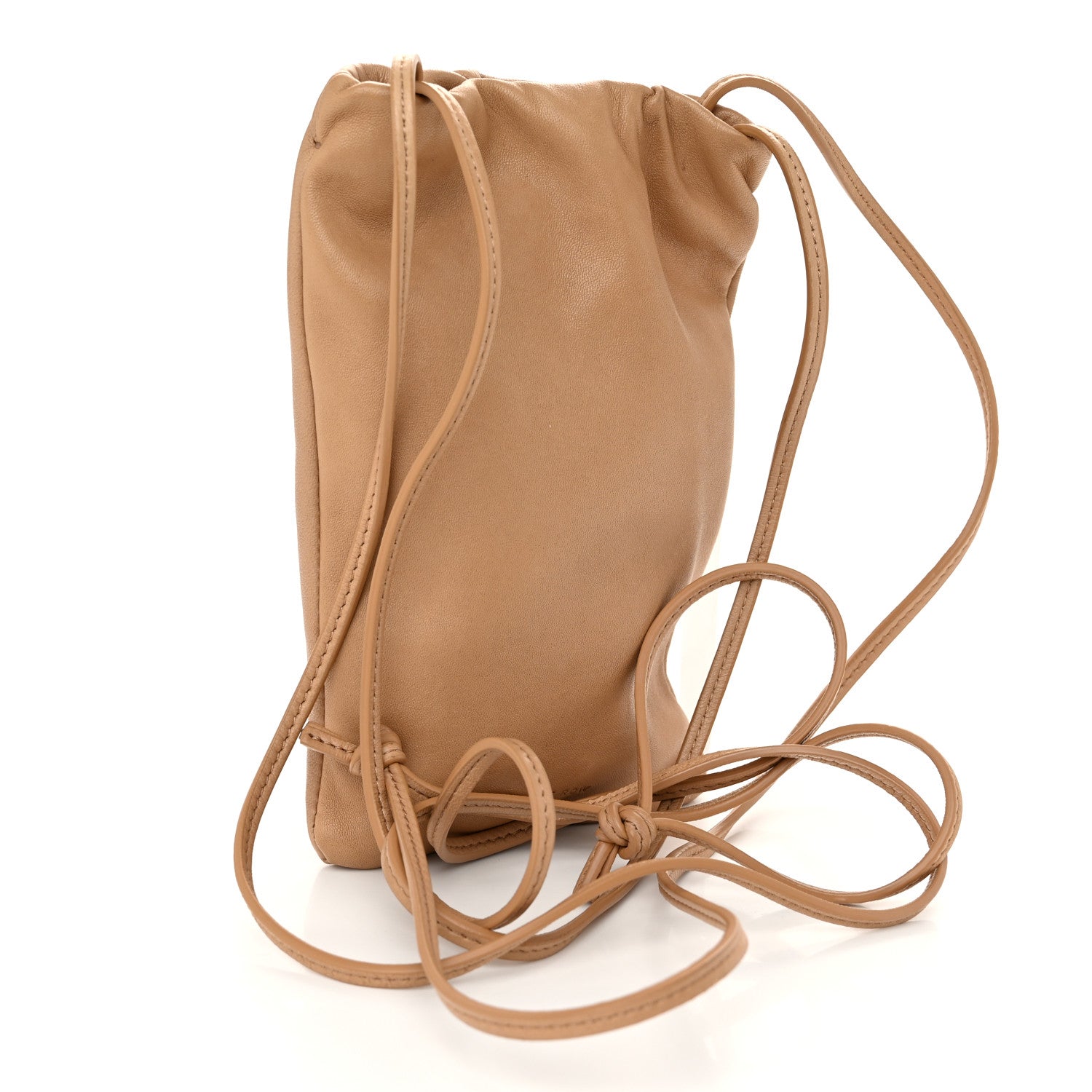 The Row Nappa Bourse Phone Pouch Crossbody Bag Beige 3 of 10