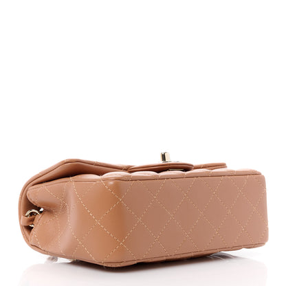 Chanel Lambskin Quilted Mini Rectangular Flap Brown 4 of 11