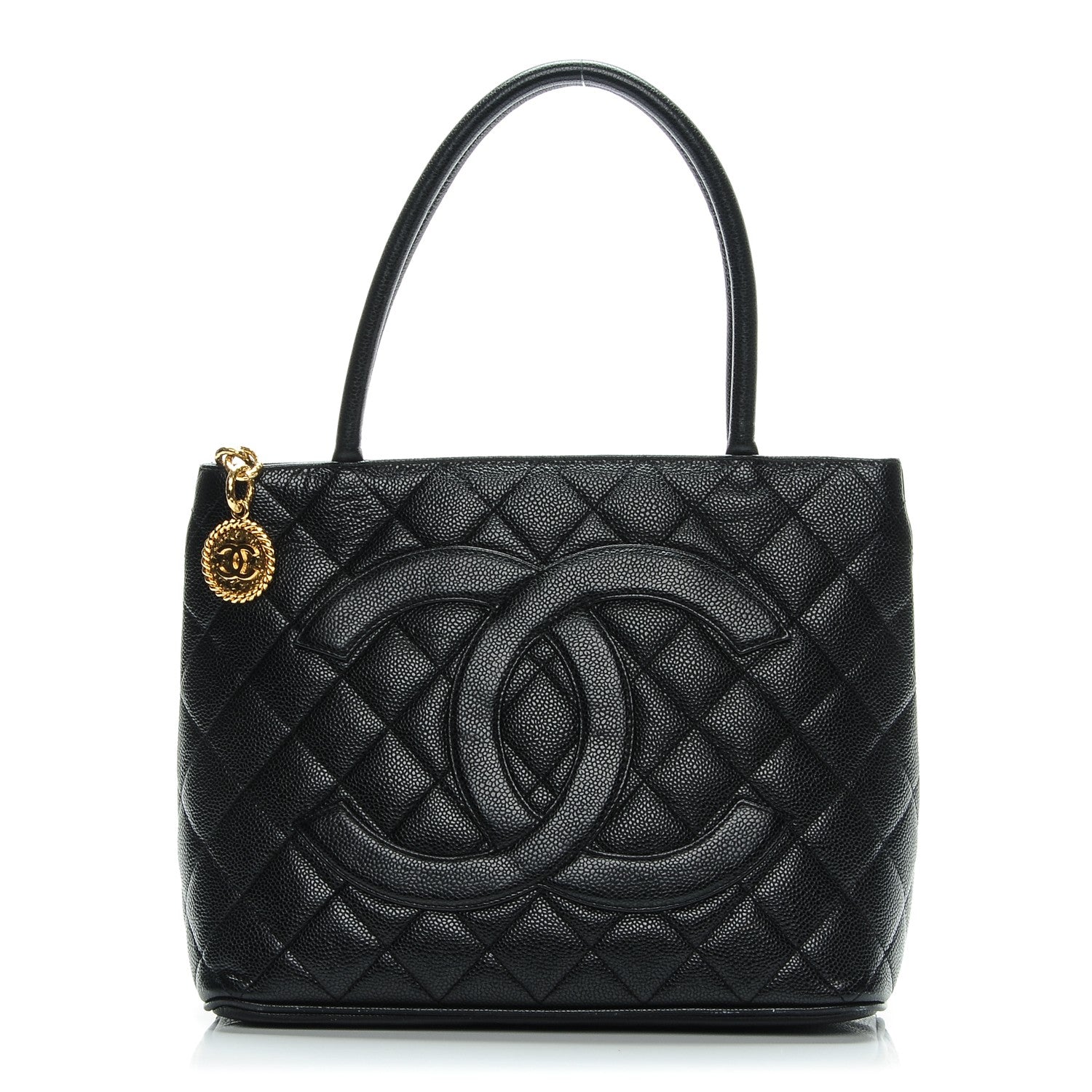 Chanel Caviar Quilted Medallion Tote Black 1 of 8