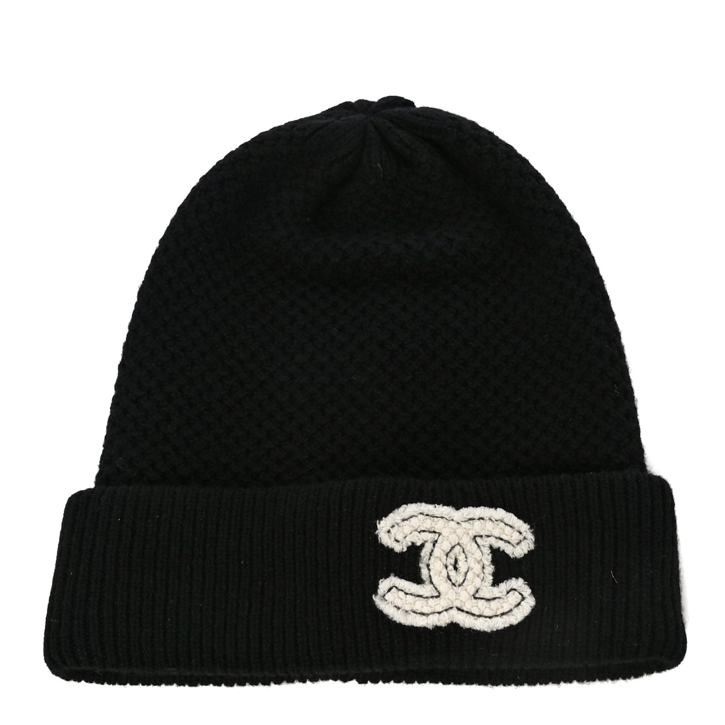 Cashmere CC Logo Beanie Hat Black