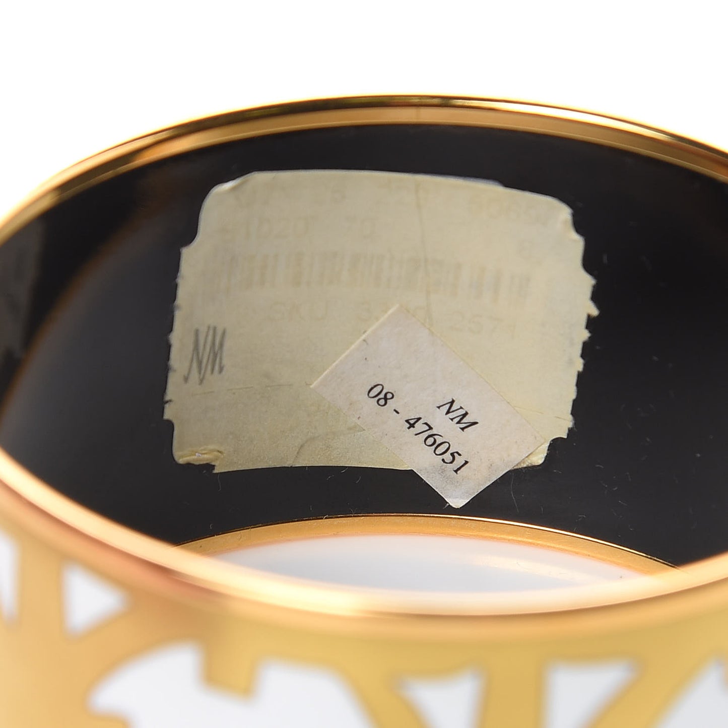 Enamel Printed Extra Wide Balcons du Guadalquivir Bracelet 70 Gold