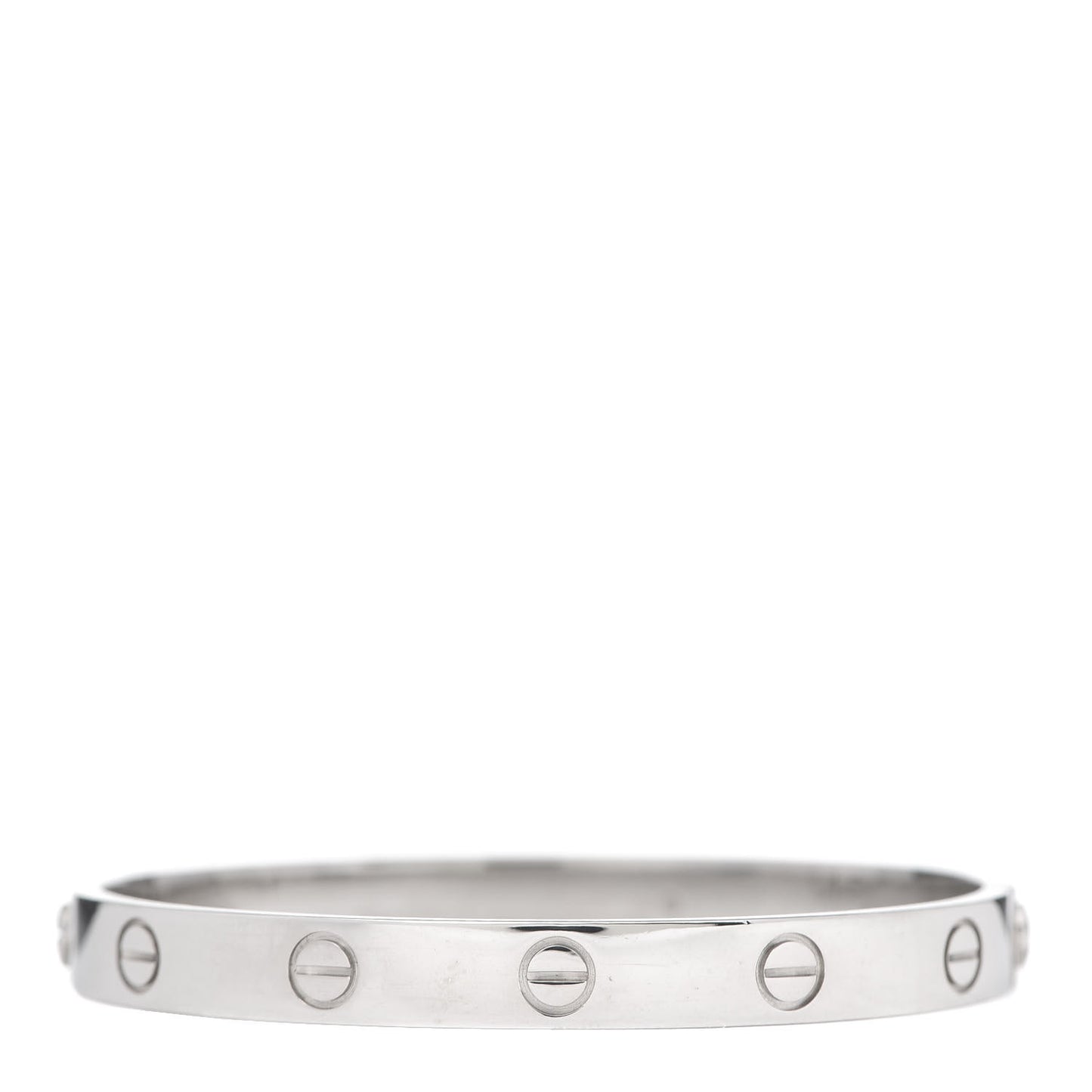 18K White Gold LOVE Bracelet 16