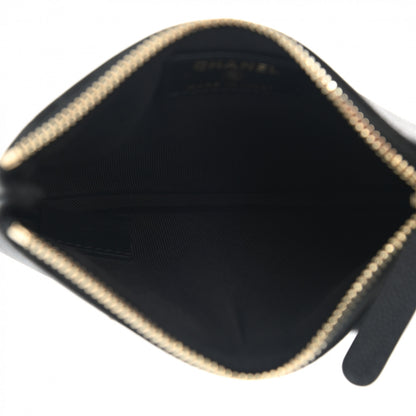 Chanel Caviar Studded Deauville Cosmetic Pouch Black 5 of 8