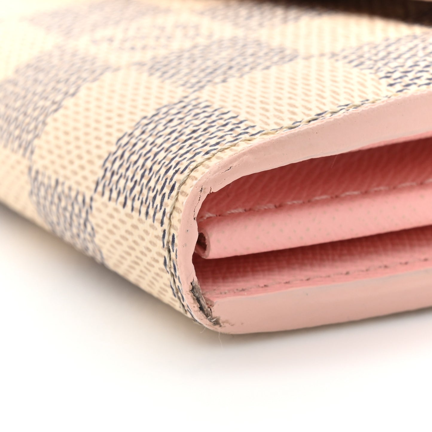 Damier Azur Sarah Wallet NM  Rose Ballerine