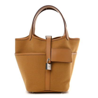Hermes Toile Goeland Swift Cargo Picotin Lock 18 Sesame 1 of 11