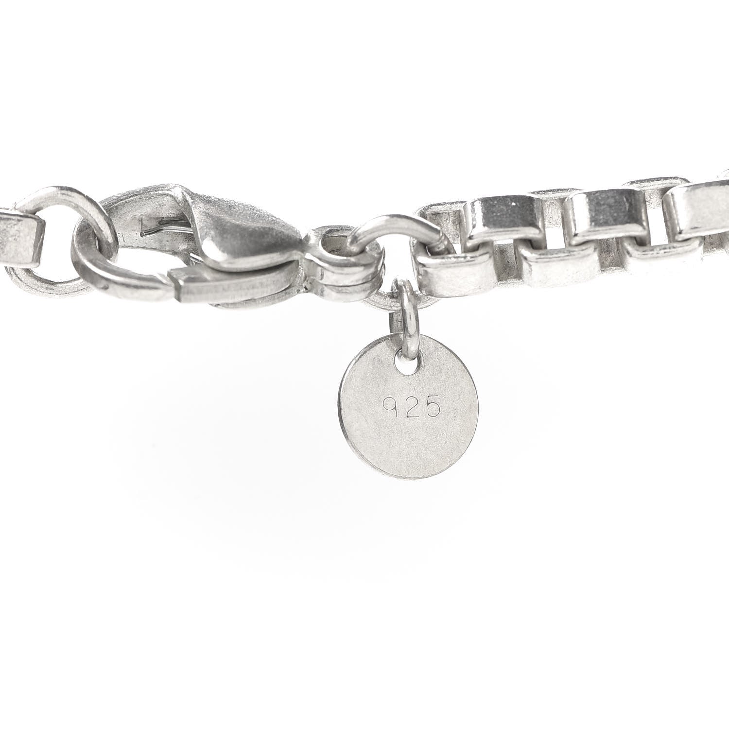 Tiffany Sterling Silver 4mm Venetian Link Necklace 5 of 5