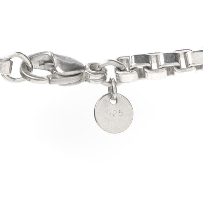 Tiffany Sterling Silver 4mm Venetian Link Necklace 5 of 5