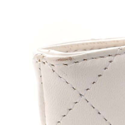 Chanel Lambskin Stitched CC Chain Backpack White 11 of 12