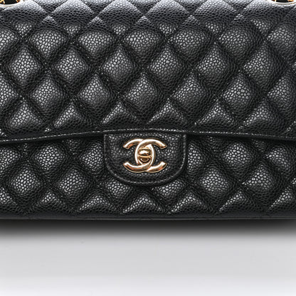 Chanel Caviar Quilted Medium Double Flap Black 10 of 11