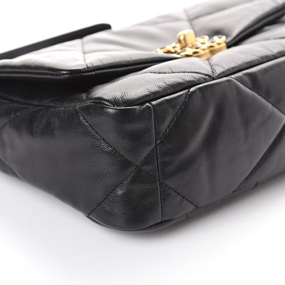 Chanel Goatskin Quilted Medium 19 Flap Black 7 of 9