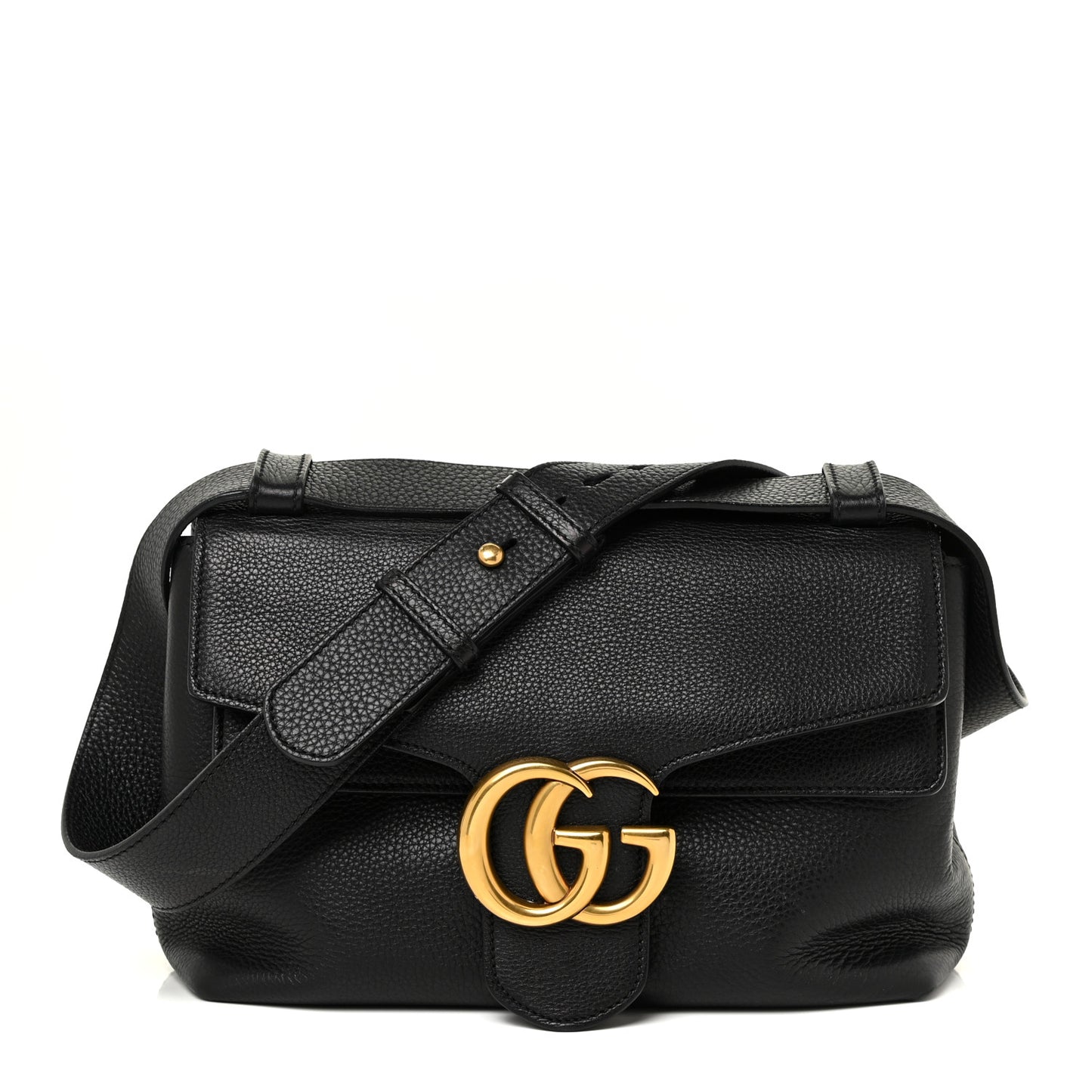 Cellarius Calfskin GG Marmont Shoulder Bag Black