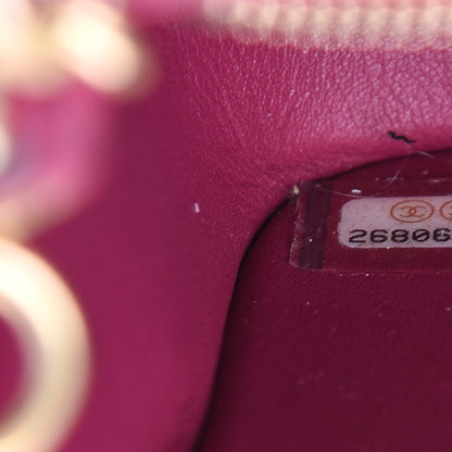 Chanel Matte Alligator Mini Flap Pink 6 of 12
