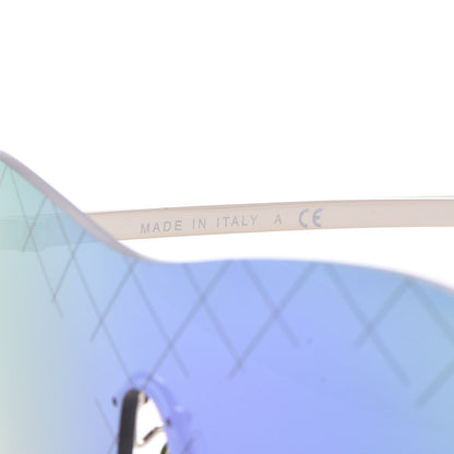 Chanel Shield Runway Sunglasses 4215 Silver Purple 6 of 8